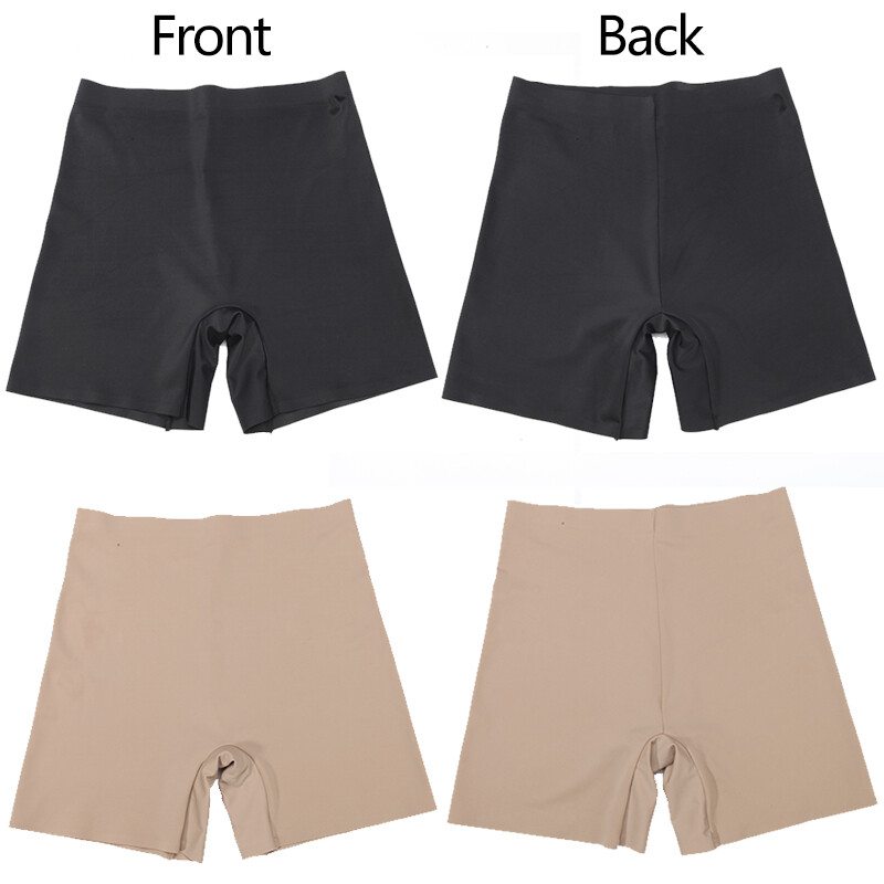 Seamless Shorts for Women Panties Slim Shaper Underwear Ice Silk Boxer Briefs