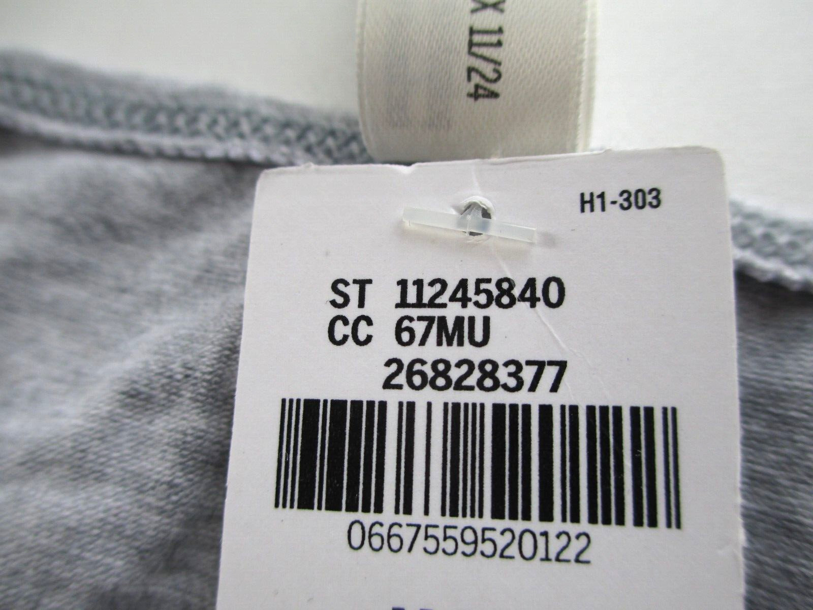 VICTORIA’S SECRET PINK Cotton Logo High Leg Thong Panty S M L XL Gray VS Heather