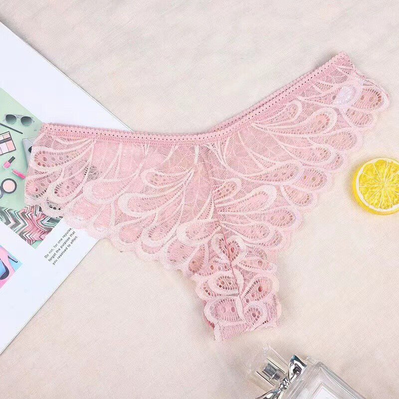 5 Pack Lot Sexy Womens Lace Sheer See Through Panties Thongs Underwear Lingeries