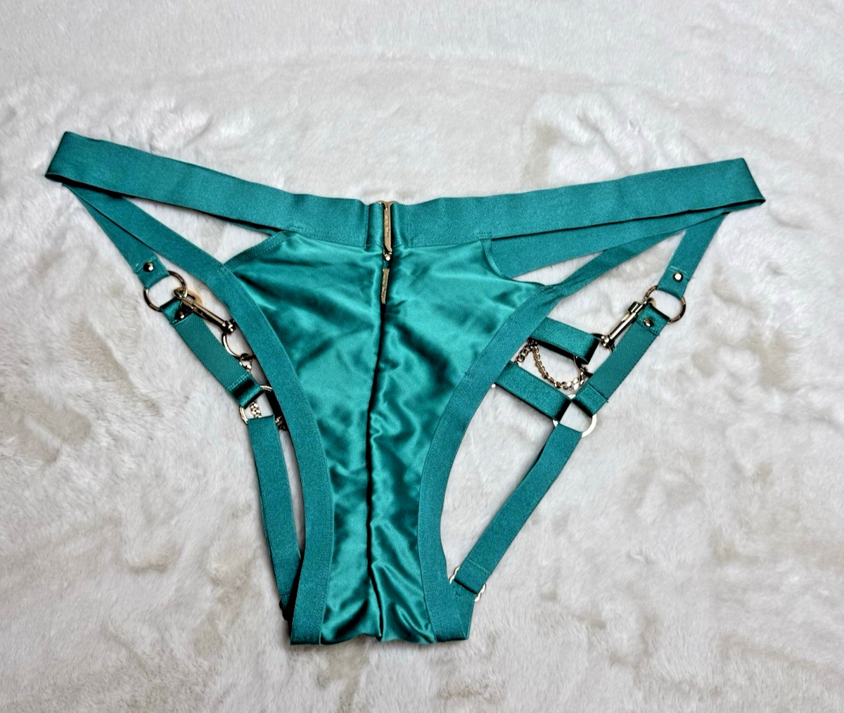 Honey Birdette Kukuro Jade Brief Harness XL NWT