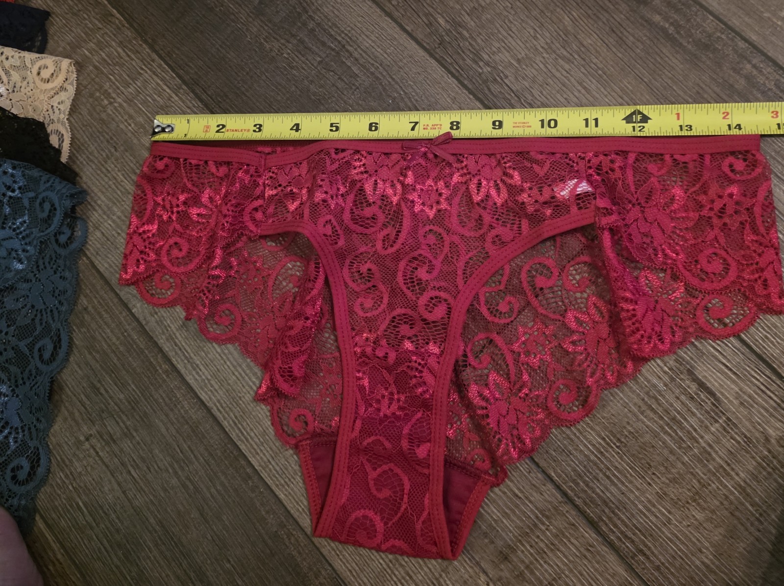 Set of 10 Sheer Lace Panty Women’s XXL Underwear Black, Beige, Green, Blue, Red