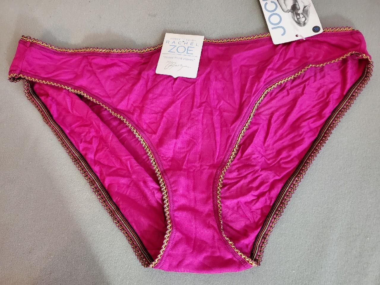 NWT JOCKEY MODAL SPANDEX BIKINI PANTIES RACHEL ZOE 2003 552 WINE S