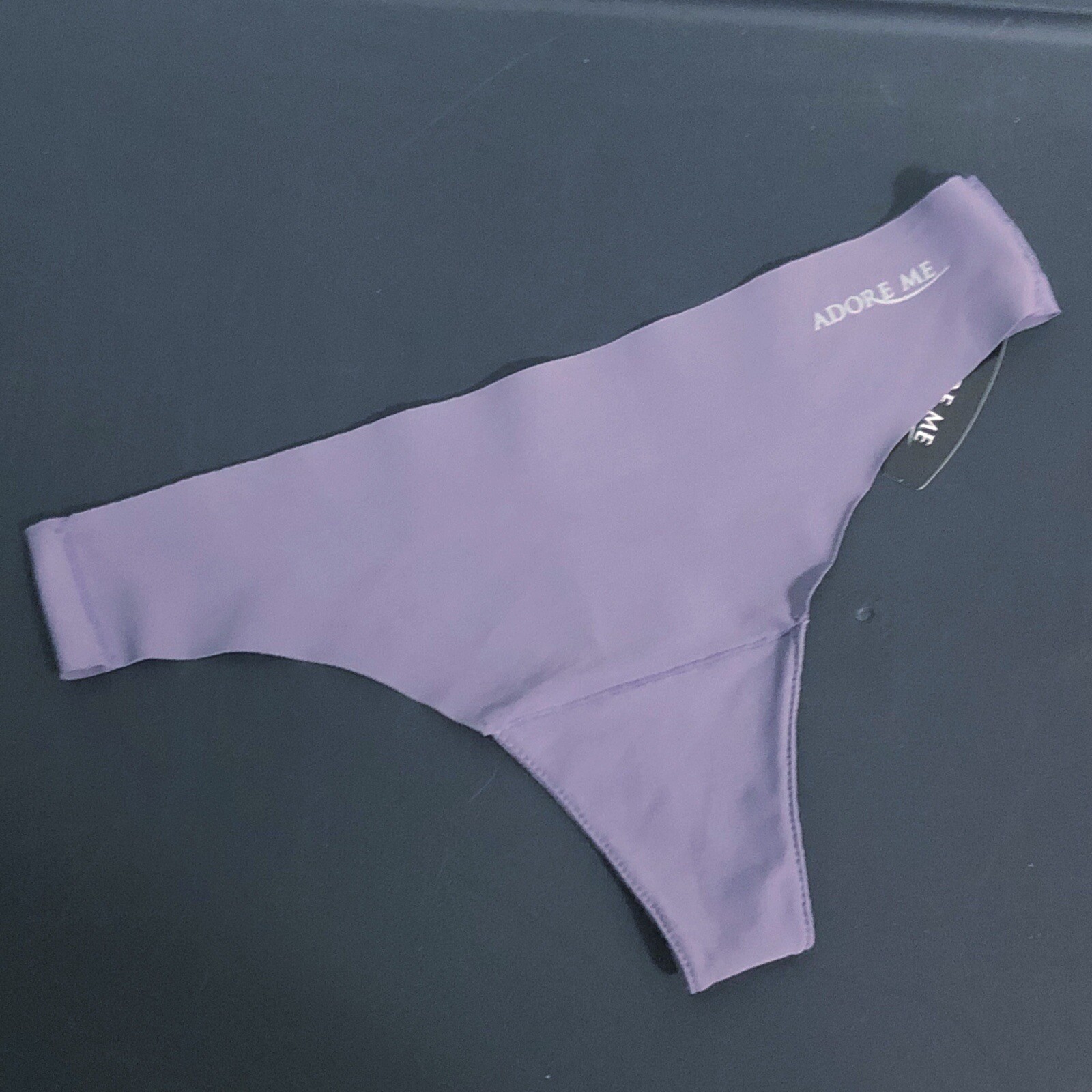 NWT Adore Me Womens XS Seamless Thong Panty Bikini Lavendar