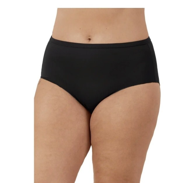 Hanes Just My Size Women’s Breathable Mesh Brief Underwear, 5-Pack (Plus Size)