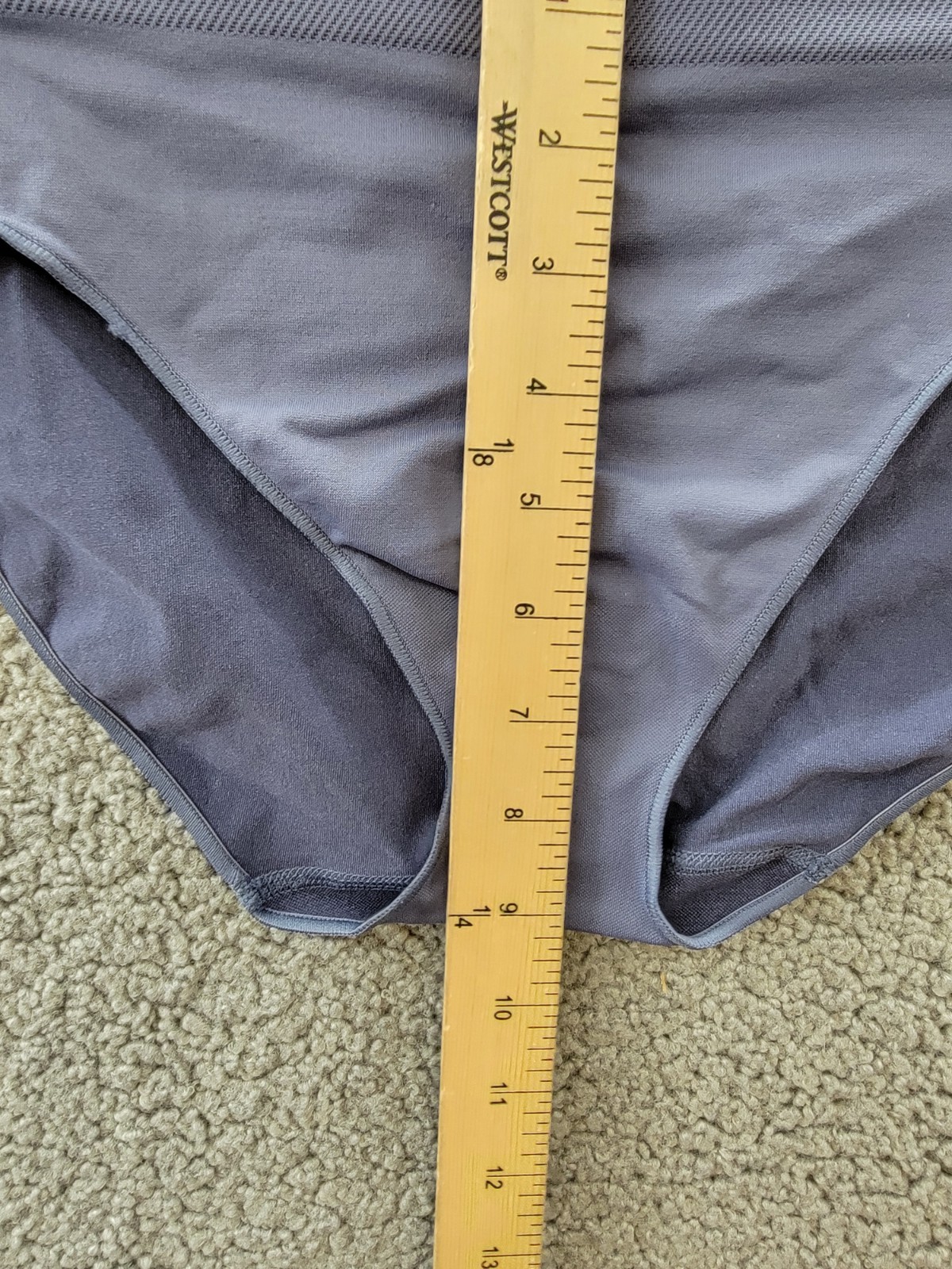 Le Mystere Seamless Comfort Hi Cut Panty Women’s Small Azure Blue Pull-On