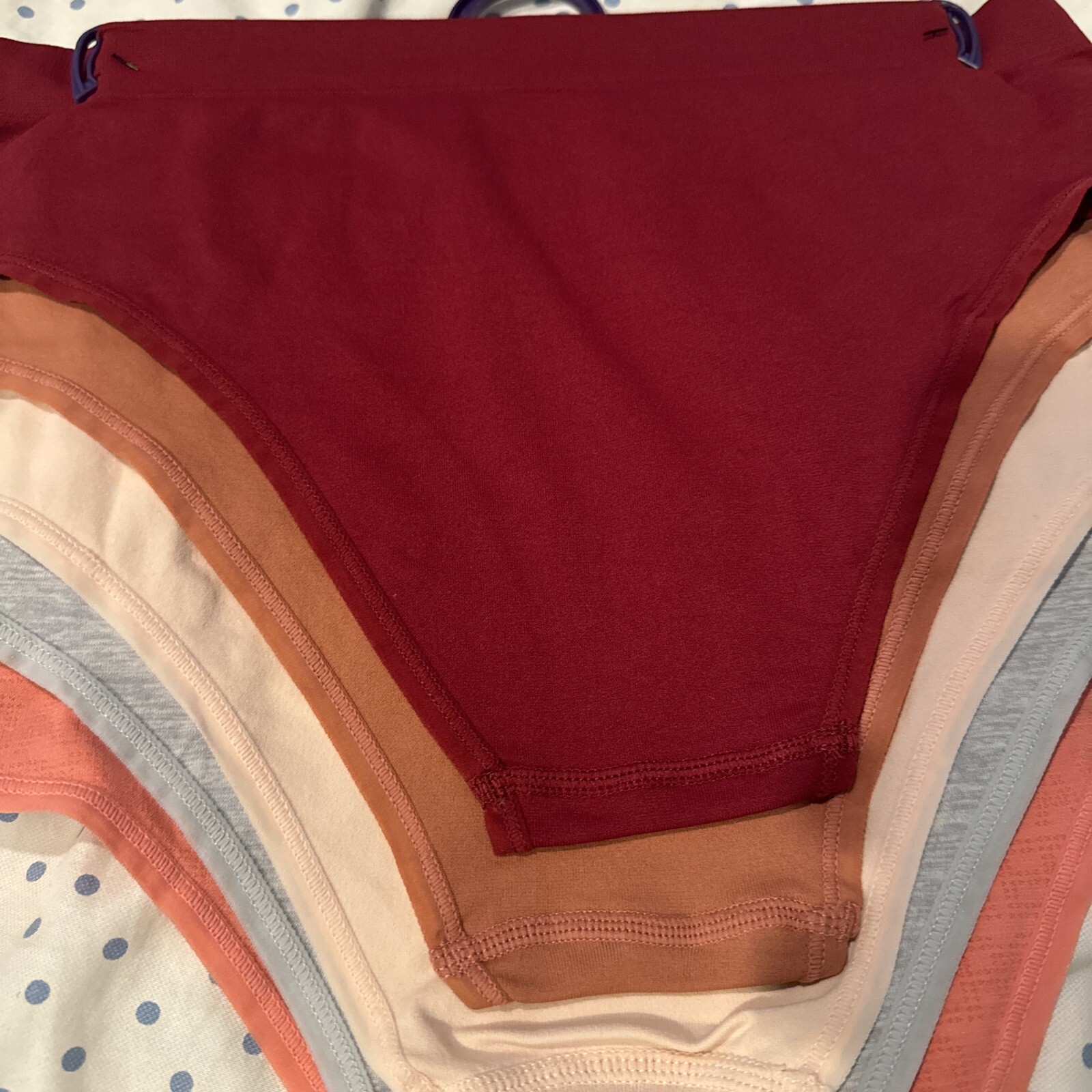 AEROPOSTALE AERO 5 PACK SEAMLESS CHEEKY HIPSTER WOMEN’S UNDERWEAR PANTIES LARGE
