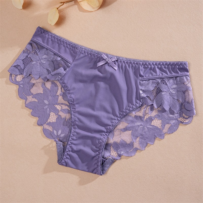 4 Pack Lot Sexy Womens Lace Panties Brief Lingeries Ladies Underwear Sissy Sheer