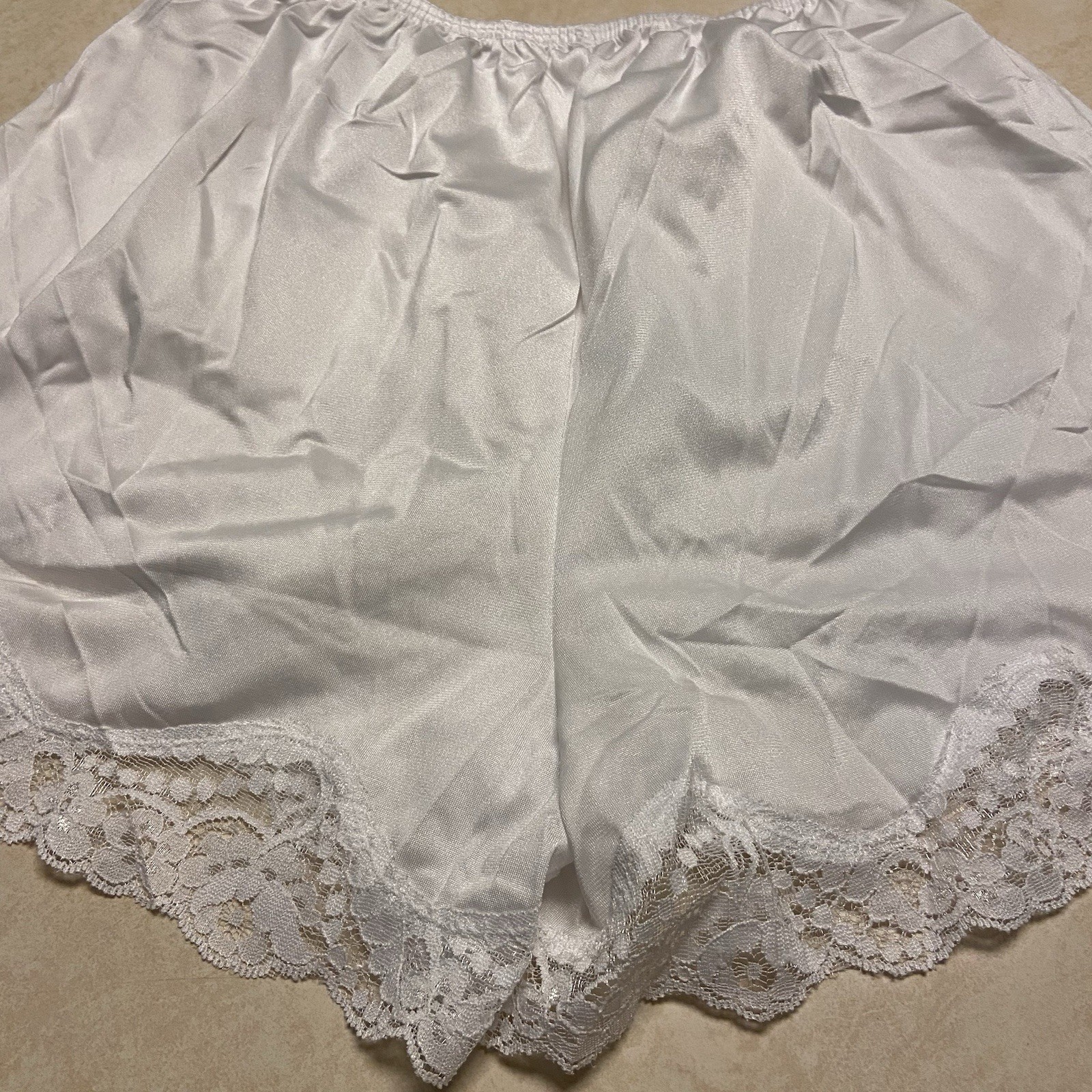 Vintage Panties Womens 34 Ilusion White Sissy Panty New NWT Retro Bloomers Lace