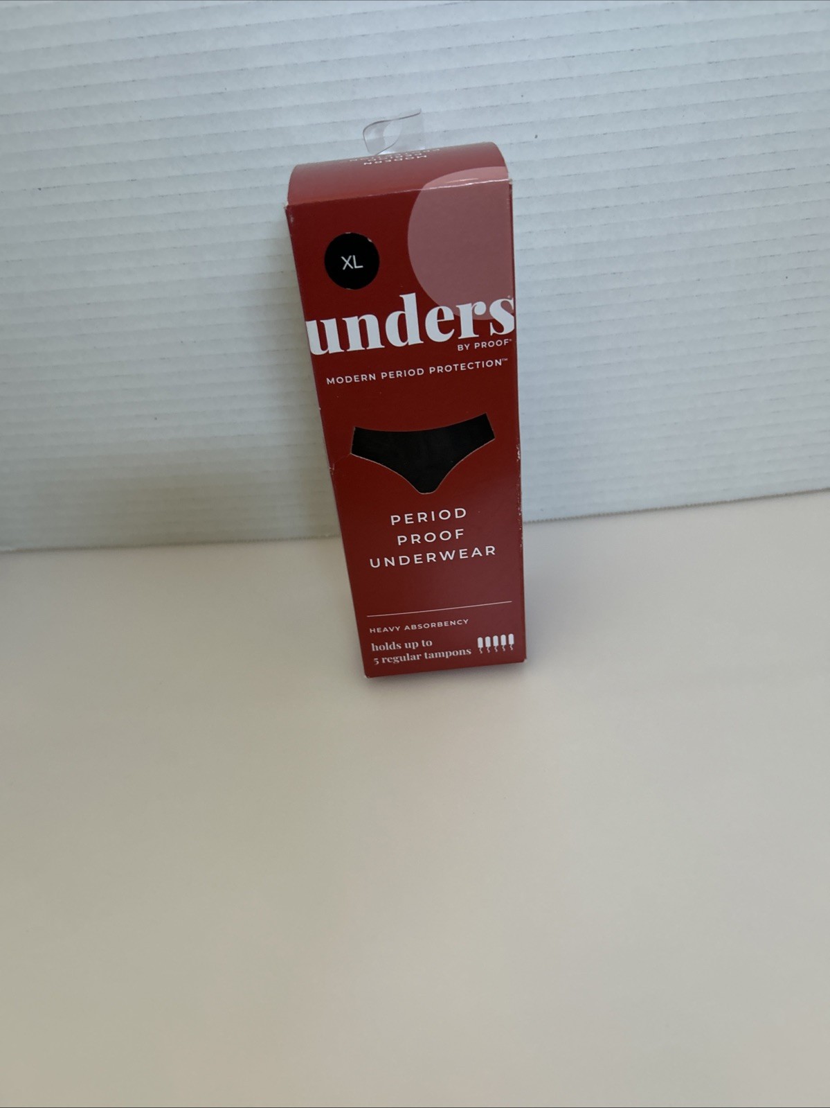 UNDERS XL BRIEF Period Proof Underwear Regular Absorb Black PantiesCond- New