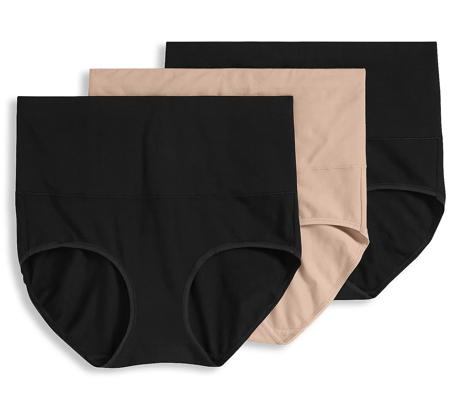 Jockey~Set of 3~Skimmies 360 Cotton Smoothing Brief~Large~Basic~A690544 13393