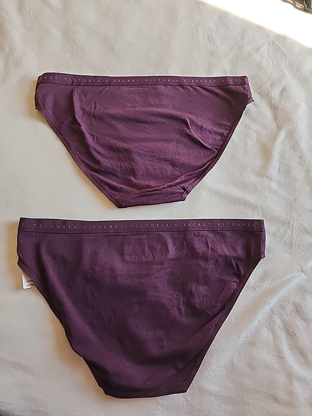 3 NWT VICTORIA ‘S SECRET PANTY BIKINI CHEEKHIPHUGGER Cotton Blend, Sz M RN 54867
