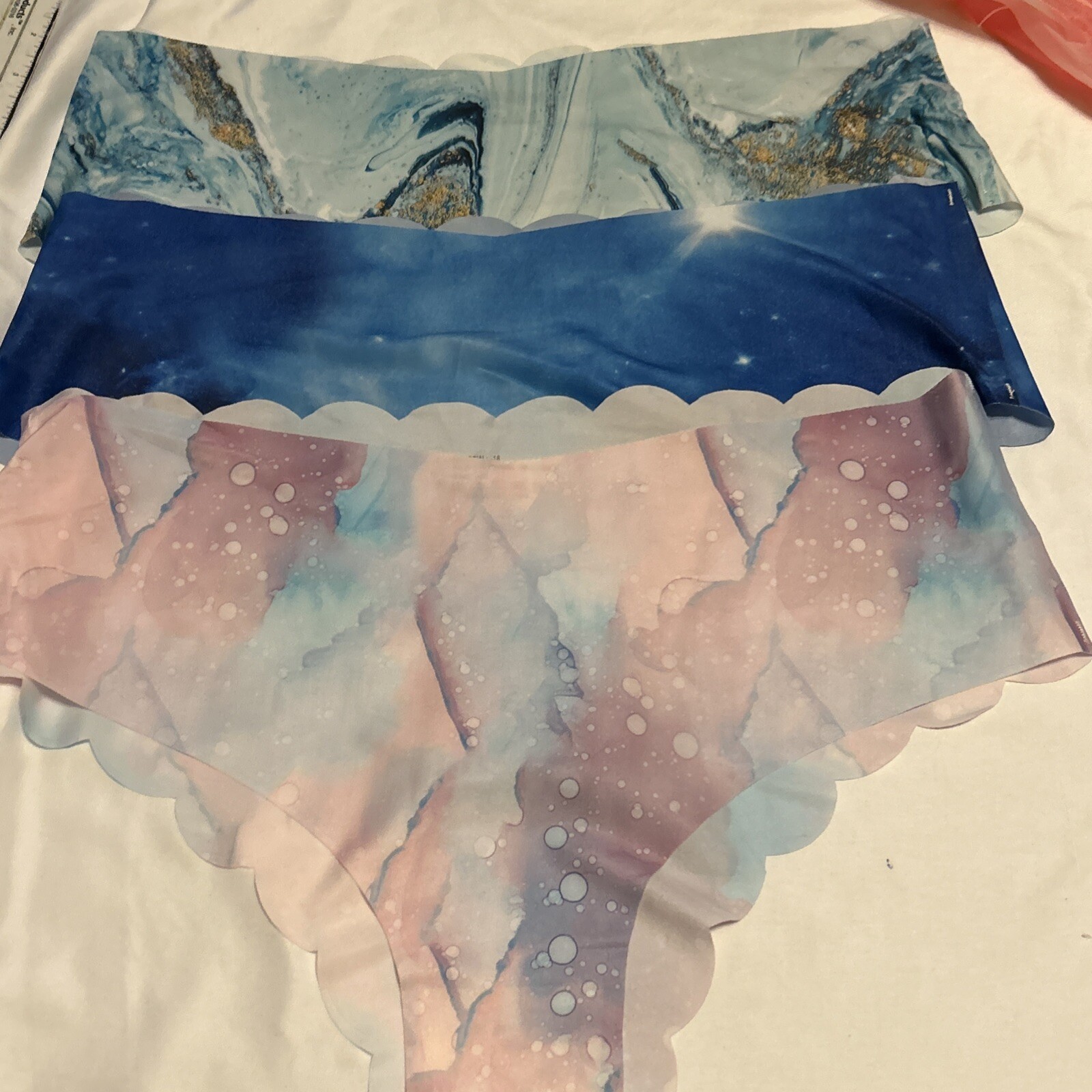 Morvia 3pk Tie-dye Assorted Colors Woman’s panties XXL Lingerie Seamless. New