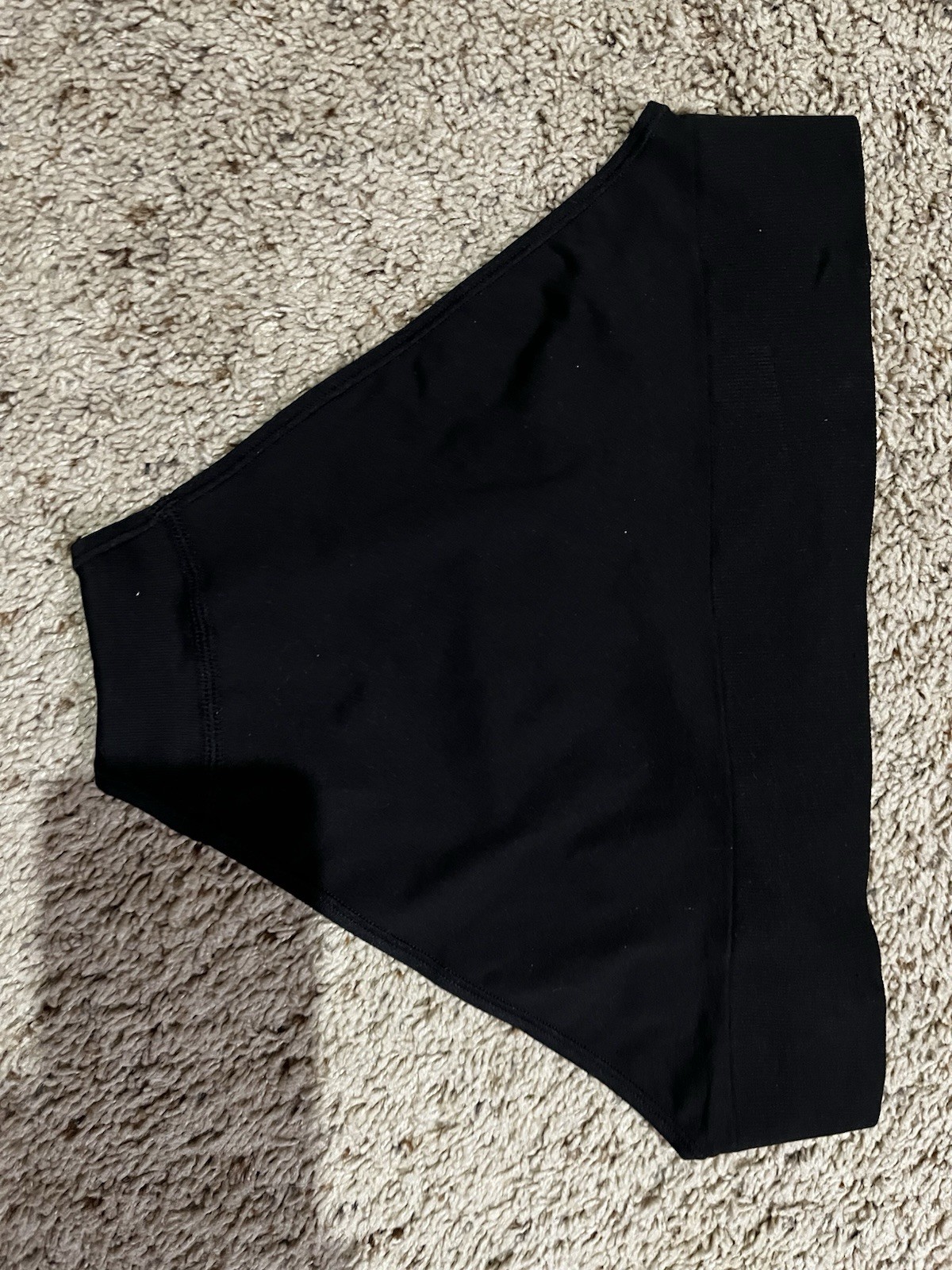 NWT Maidenform Seamless High Leg Bikini Panty Large 7 Black