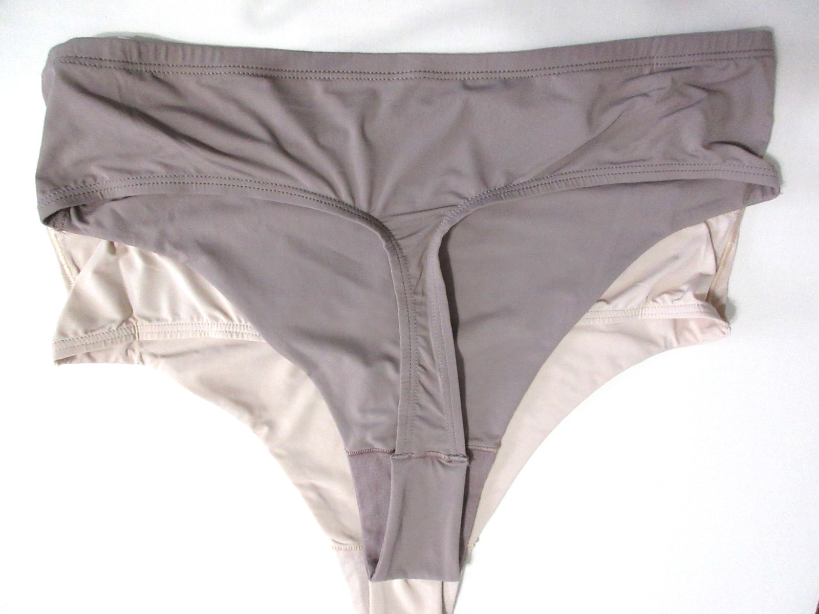Warners THONG 2-Pair Smooth it over Front High Waist RS9021 nylon womens ~ L/7