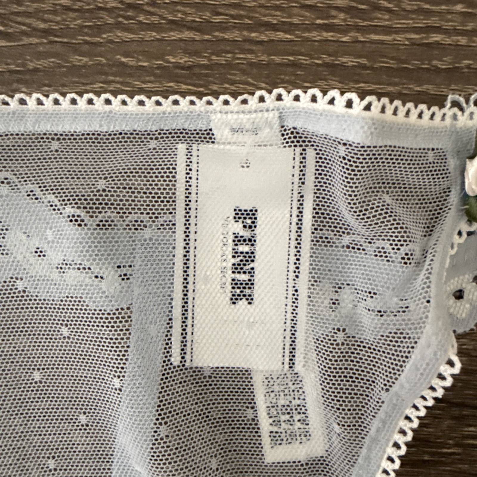 Pink By Victoria’s Secret, Medium Sky, Blue Sheer Mesh V String Panties