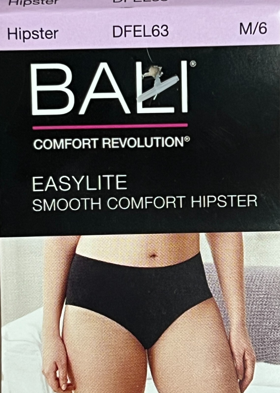 Bali Easylite Hipster Panty M 6 MEDIUM 2 Pack Panties DFEL63 Seamless Underwear