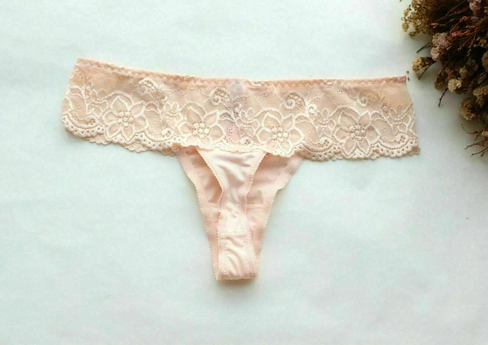 3PCS Women Sexy Thong Floral Mesh&Smooth Underwear G-string Knickers panties S-M