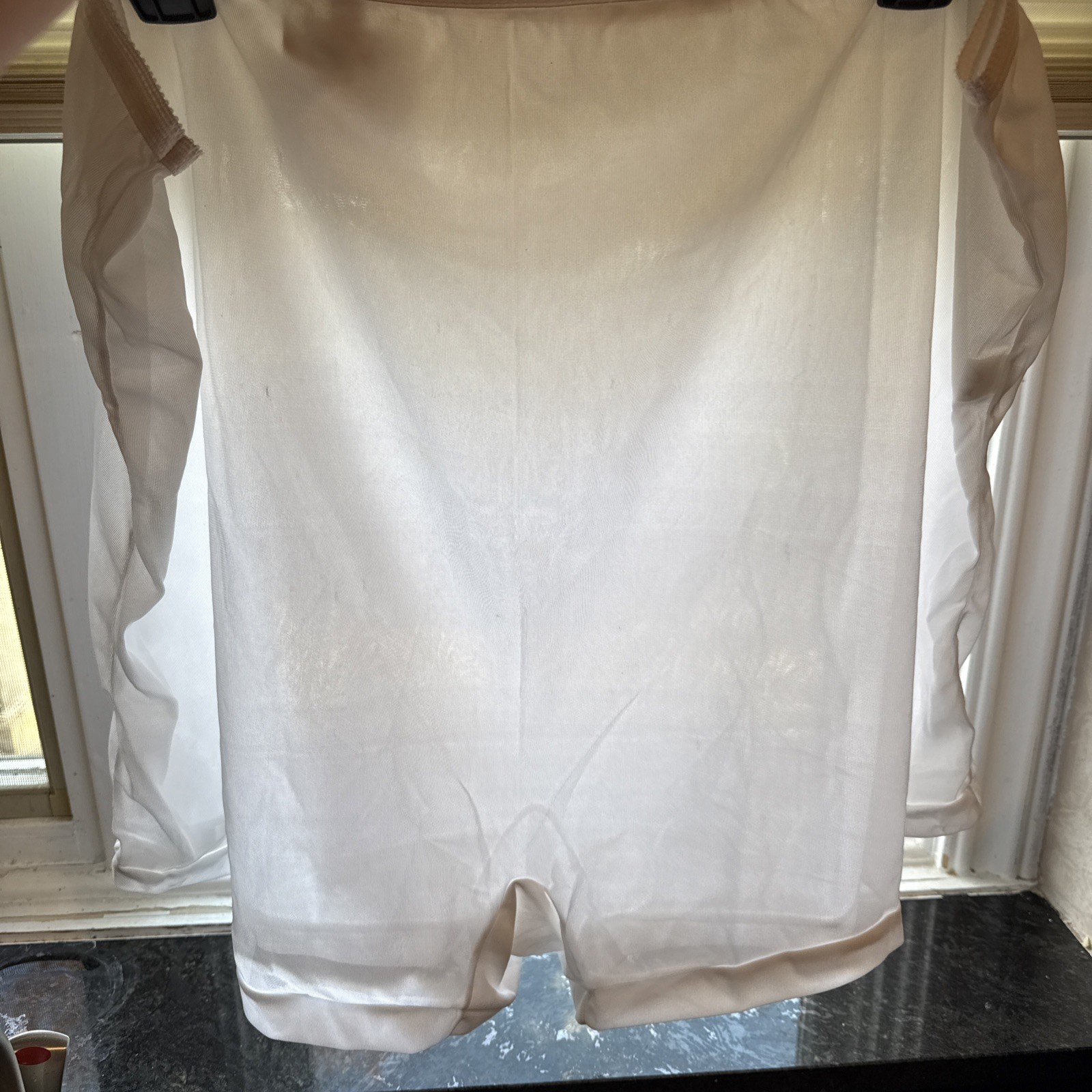 Vintage Carole Nylon Long-Leg Briefs Panties White Lingerie Boy Shorts 11