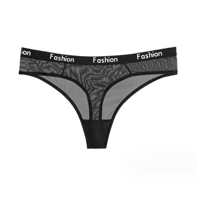 Pack Of 6 Sexy Womens See Through Sheer Panties Thongs G string Lingeries Briefs