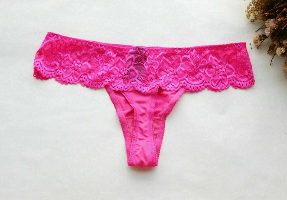 3PCS Women Sexy Thong Floral Mesh&Smooth Underwear G-string Knickers panties S-M