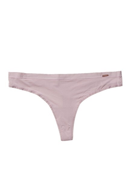 Le Mystere Infinite Comfort Thong Mauve Panty Underwear L46302 Womens Size 10/12