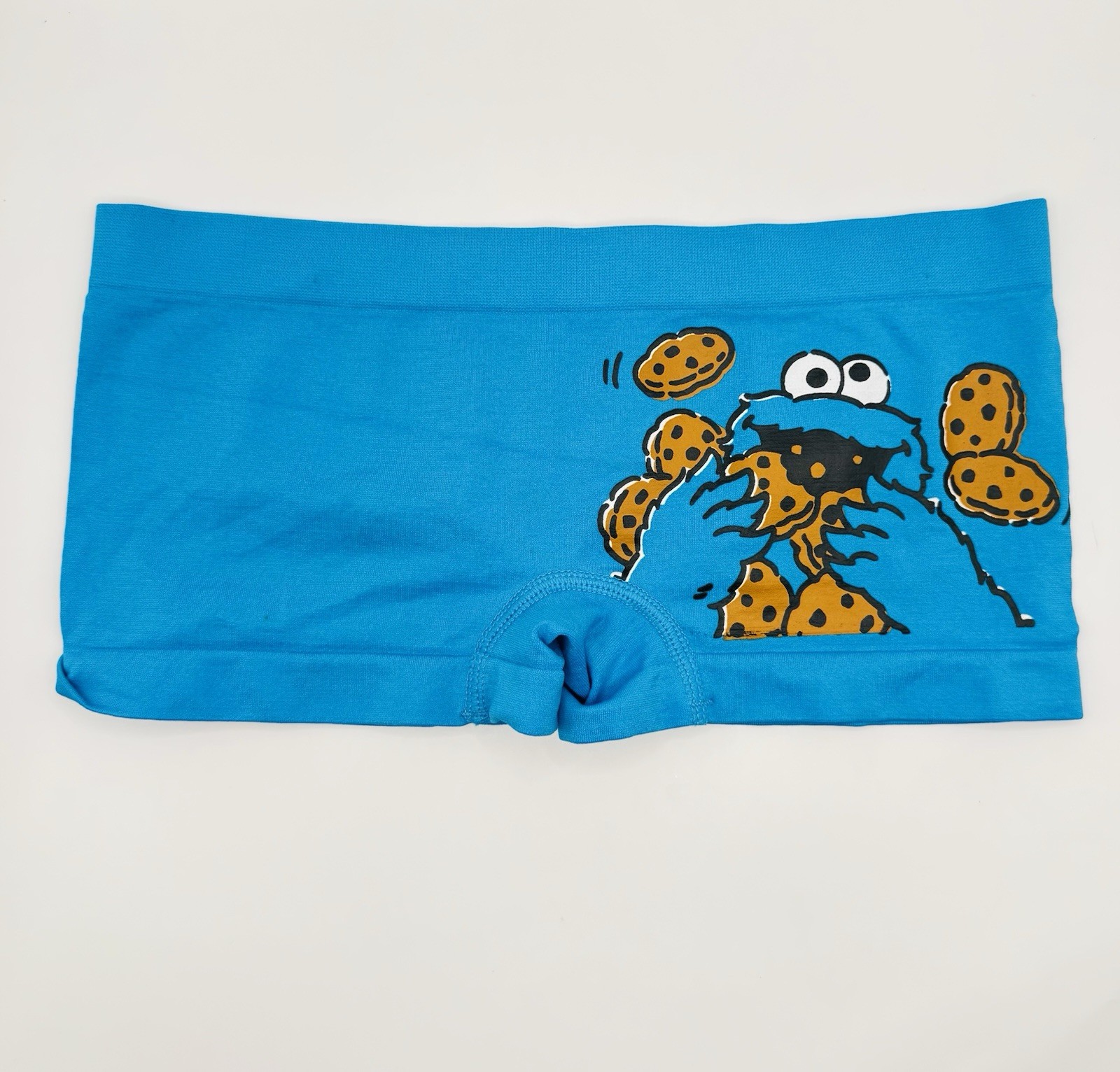 Rare Sesame Cookie Monster Street Women’s SZ S Boy Shorts Undies Underwear NWOT