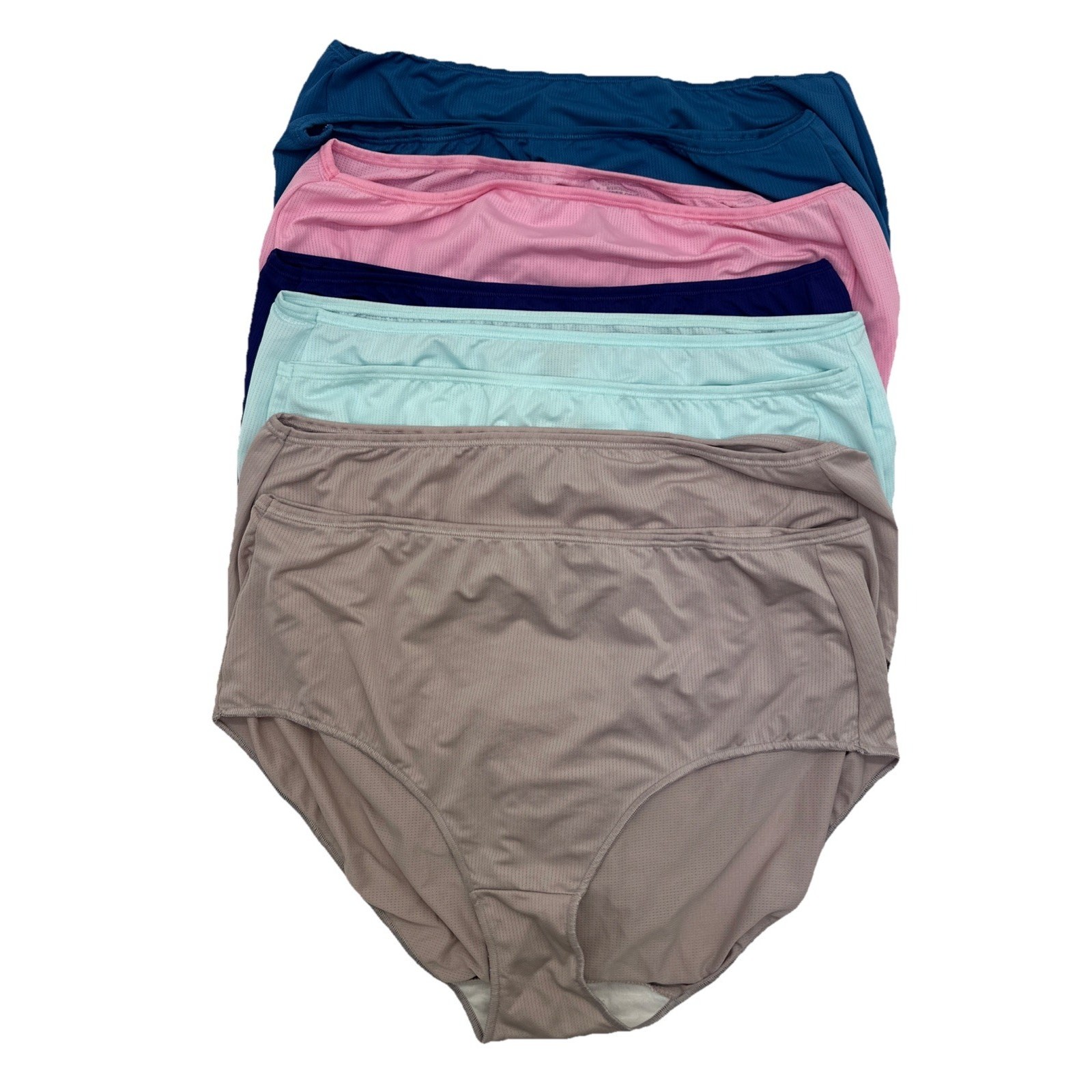 Hanes Cool Comfort Cotton Women’s Brief Panties Size 9(2XL) Lot Of 8 {134}