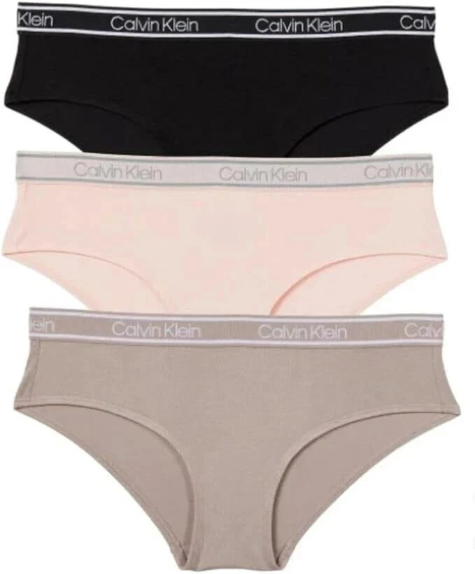 NEW Women’s Calvin Klein 3 Pack Hipster Underwear 3 Pack, Size XL, FREE SHIPPING