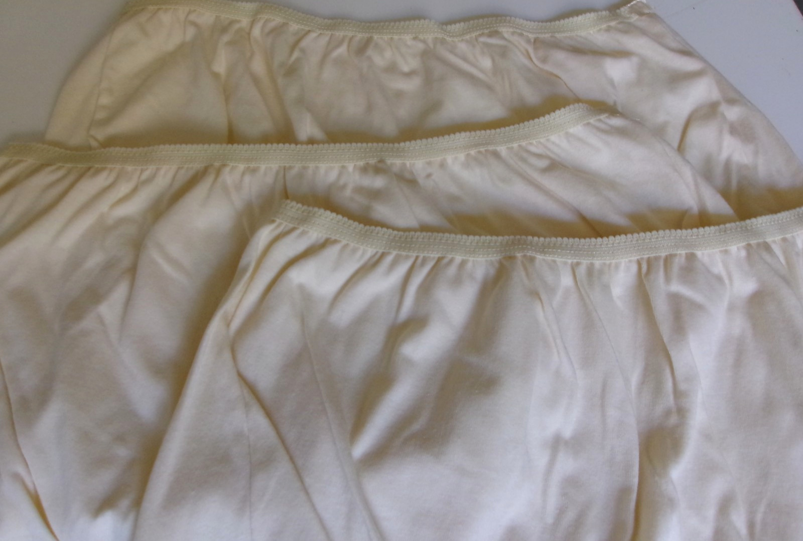 3 Dixie Belle Banded Leg Cotton full brief panty Size 15 Style 411 Beige