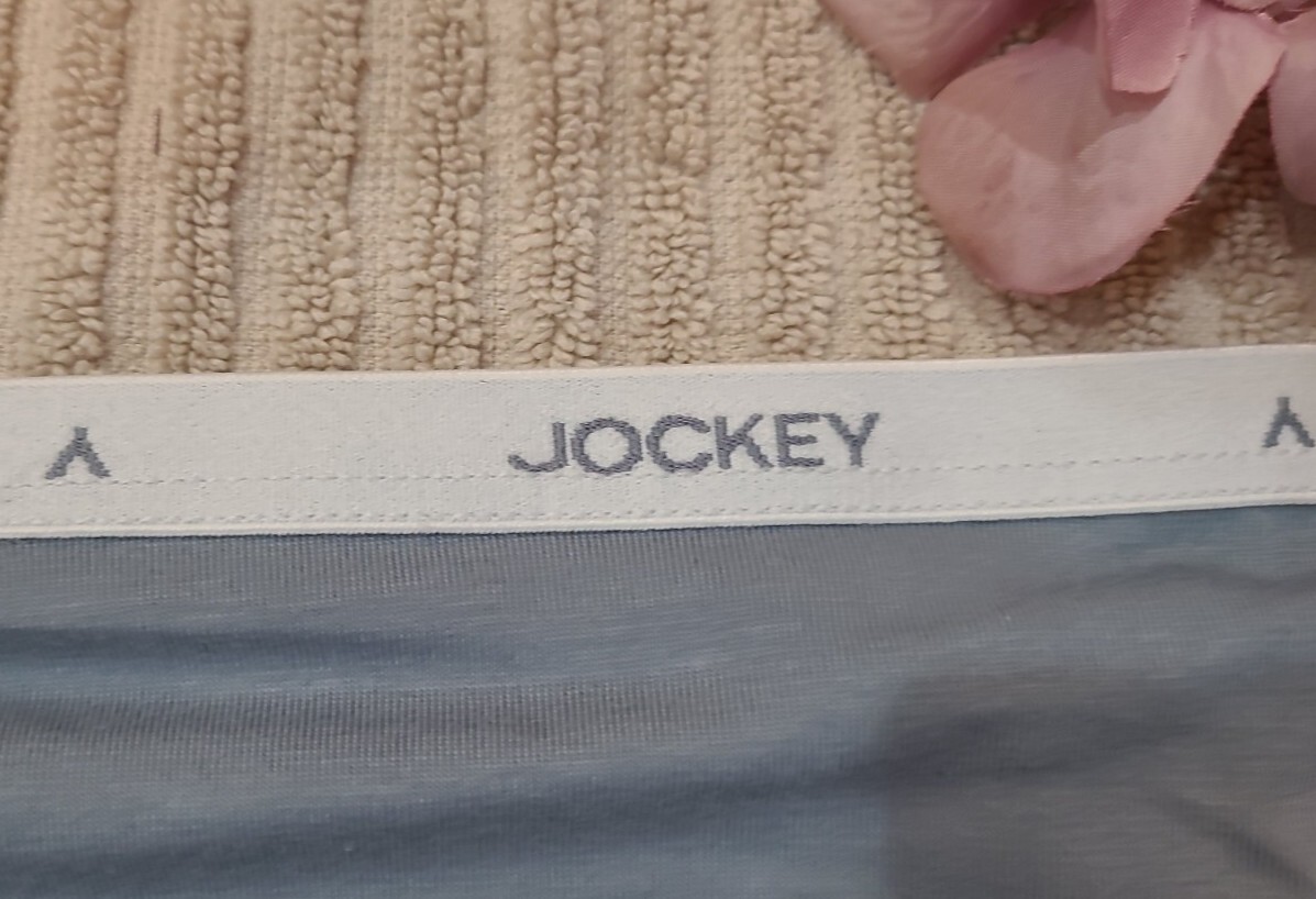 JOCKEY GENERATION Logo Laserbond Supima Cotton Blue Hi Cut Panty Panties 6/M