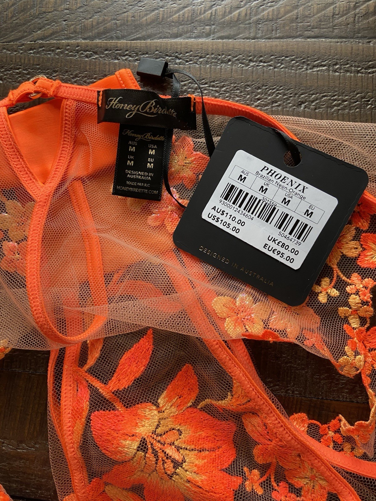 Honey Birdette Phoenix Brazilian Panty Size M