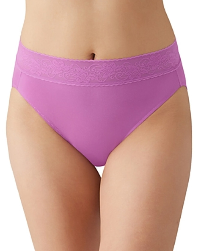 Wacoal Comfort Touch High Cut Panty Women’s 5-S First Bloom Elastic Waist PullOn