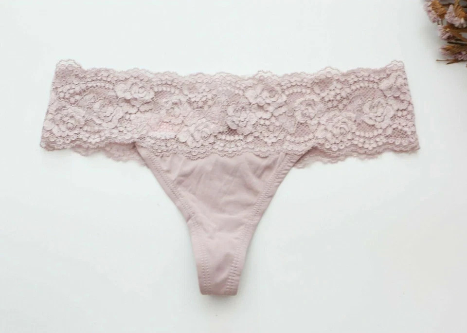 3PCS Women Sexy Thong Floral Mesh&Smooth Underwear G-string Knickers panties S-M