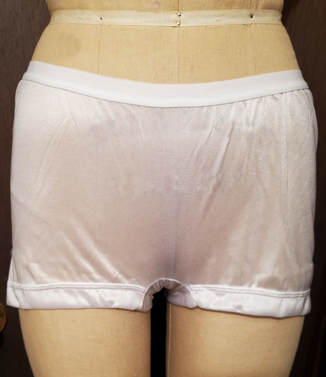 3 Pair Size 12 Daisy Duke Style WHITE 100% Nylon HIP HUGGER PANTIES USA Made