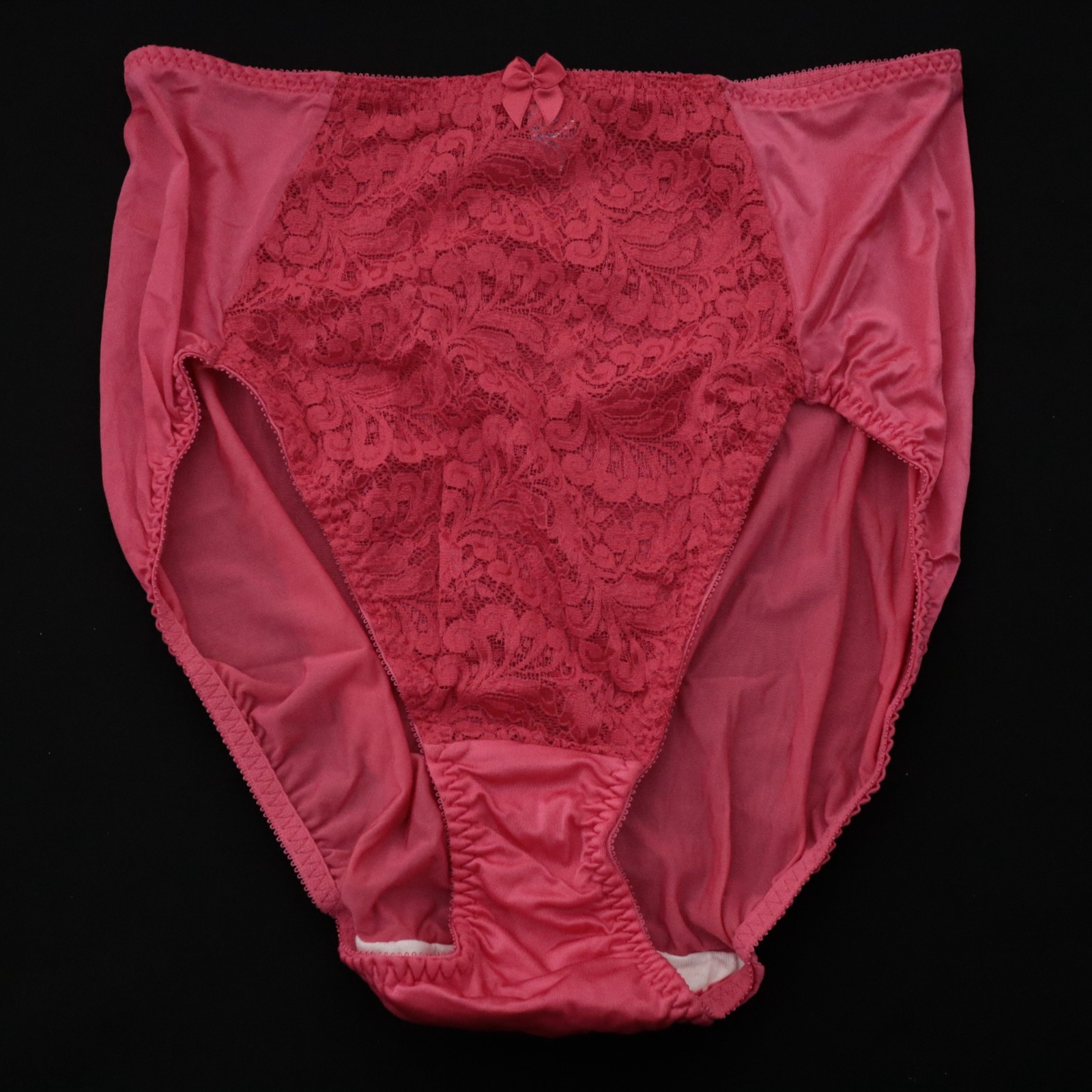 NEW Warner’s VTG 90s Lace Charmers Silky Lace High Cut Brief Panty LARGE