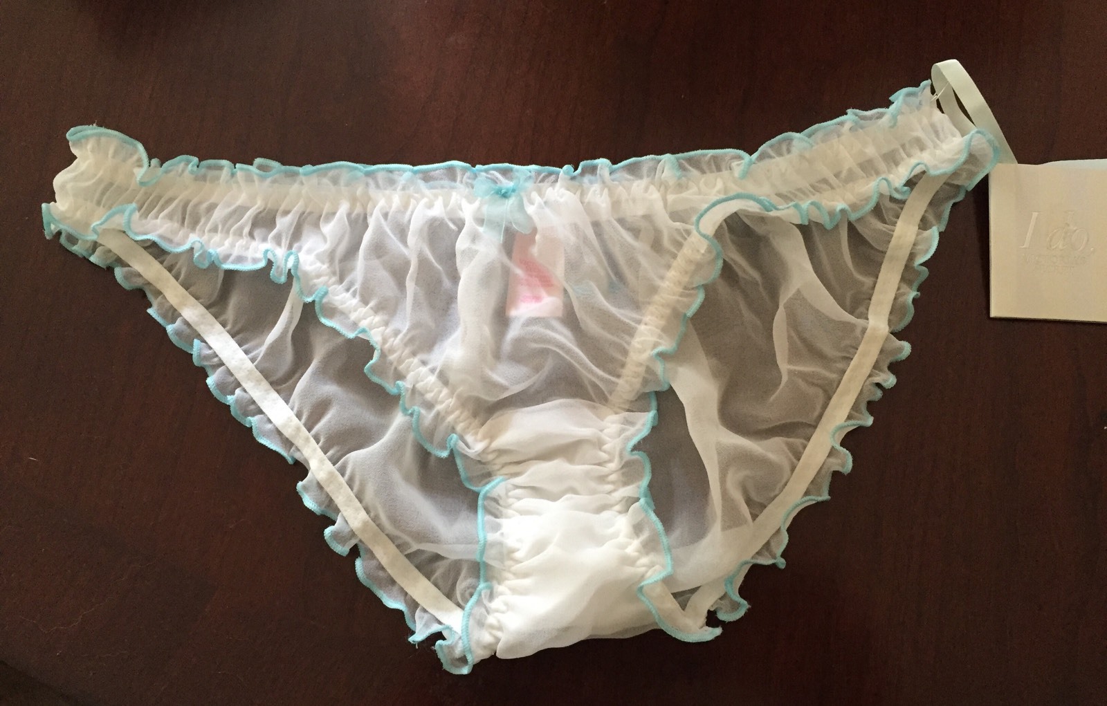 Victoria Secret White Sheer Bride To Be Cheekini Pantie NWT Medium