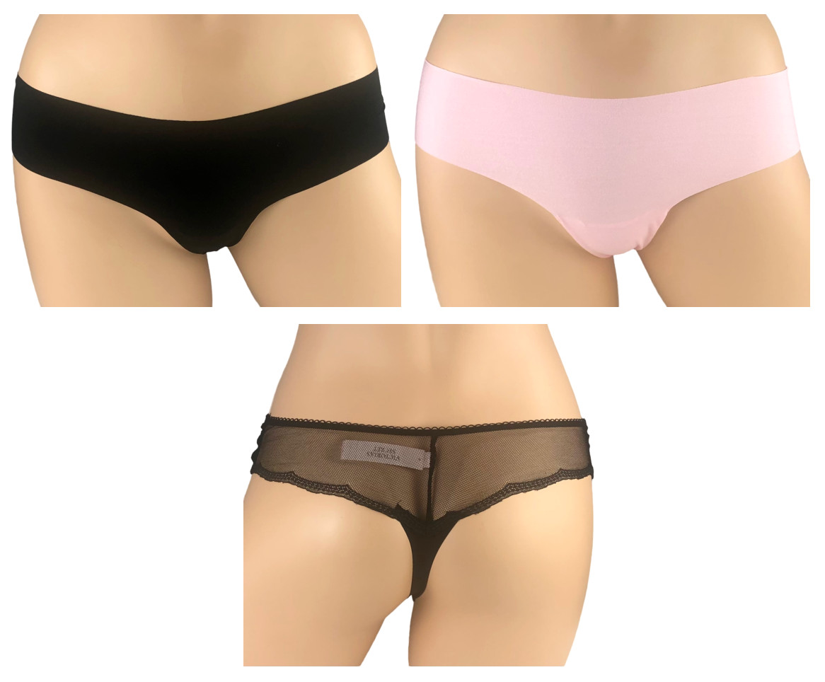 VICTORIA’S SECRET NO SHOW LOW RISE SHEER LACE SMOOTH THONG PANTY XS S M L XL NWT