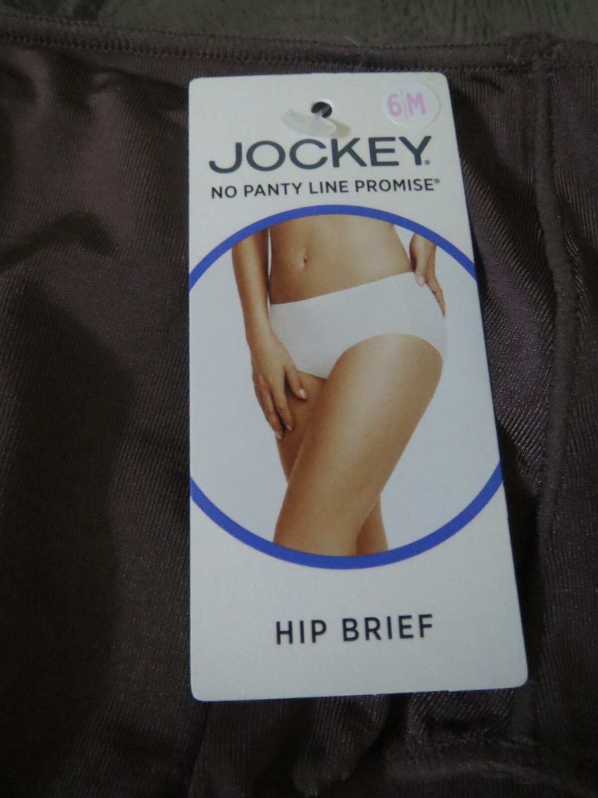 Jockey lot/3 no pantyline promise Cocoa Brown hip brief panties, sz 6/M NWT