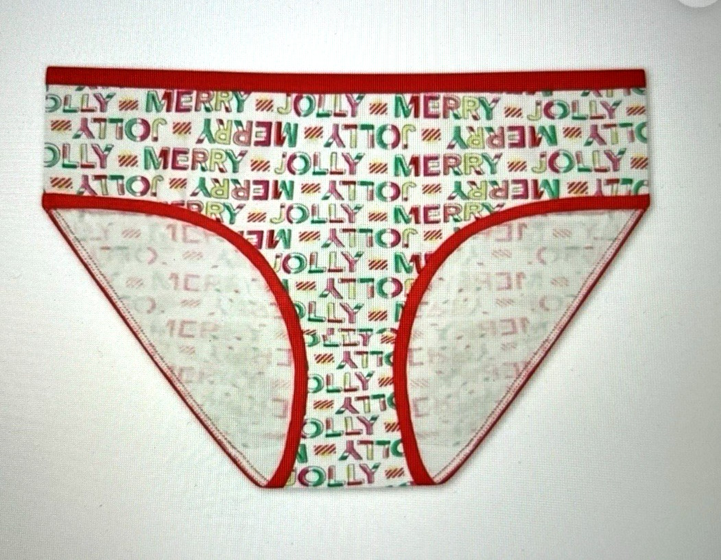NIB~HOLIDAY TIME Christmas Hipster Underwear~ 7 Pack Women size S (4-6) Panties