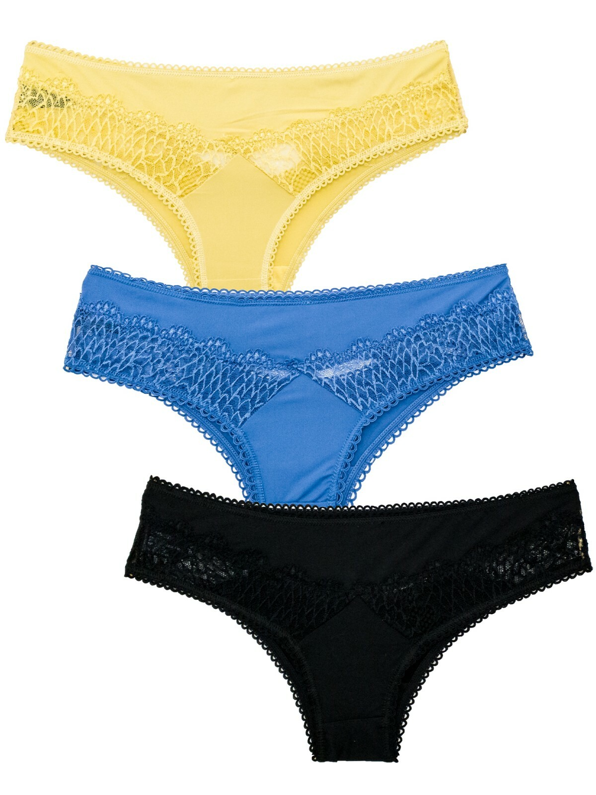 Sexy Panties for Women Lace Back Keyhole Underwear Small-3X Plus Size Multi-Pack