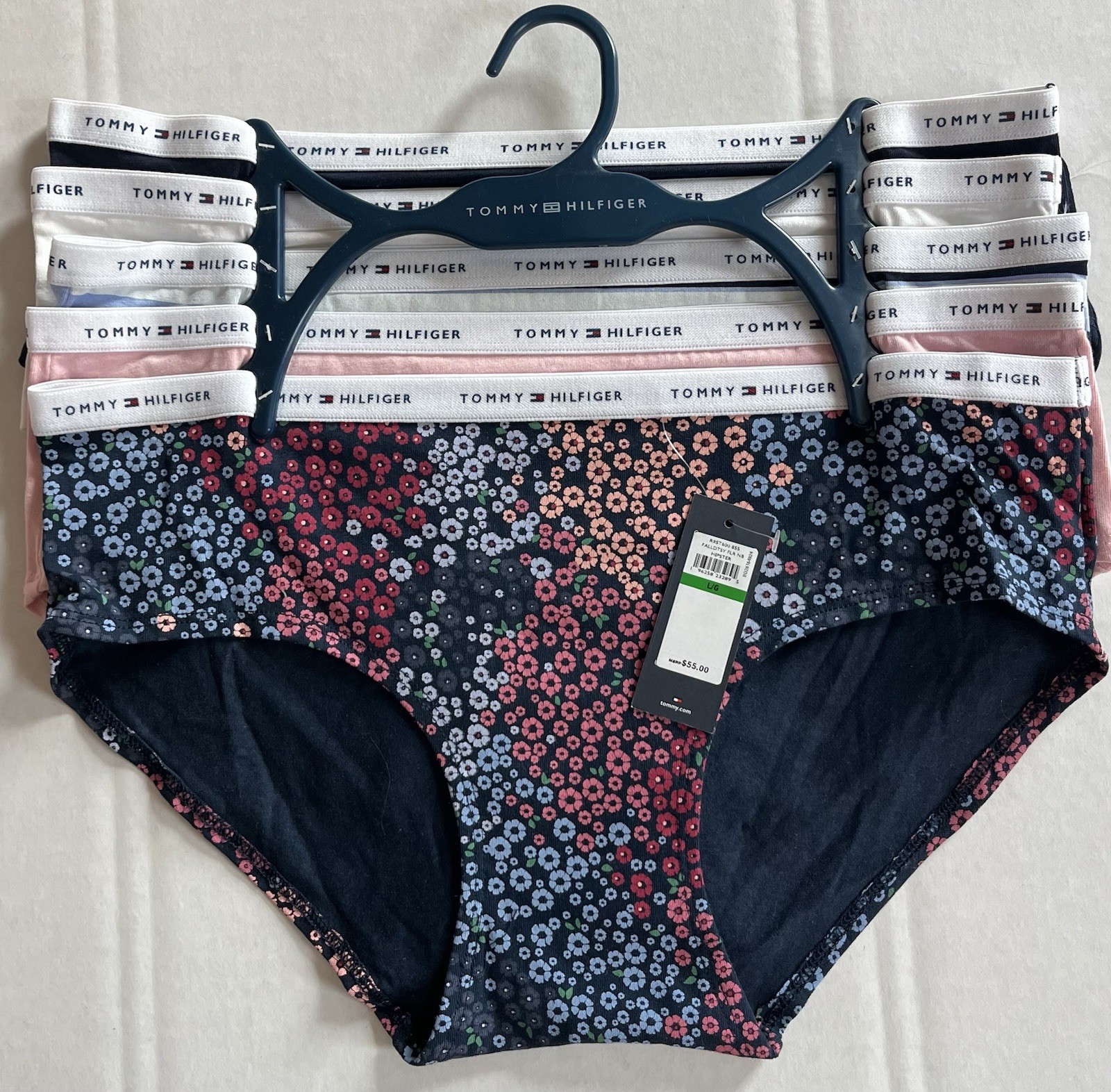 Tommy Hilfiger-Large-Hipster Women’s Cotton Panties -5 Pack -multicolor