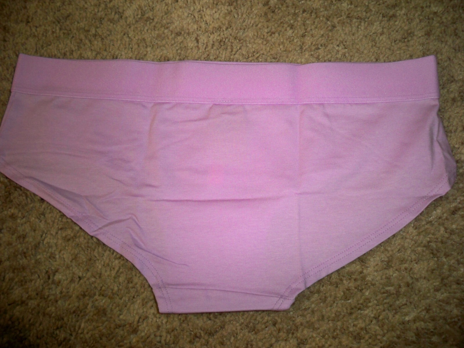 VICTORIAS SECRET HIPSTER PURPLE LAVENDAR SPARKLE DIAMANTES LOGO LARGE NEW