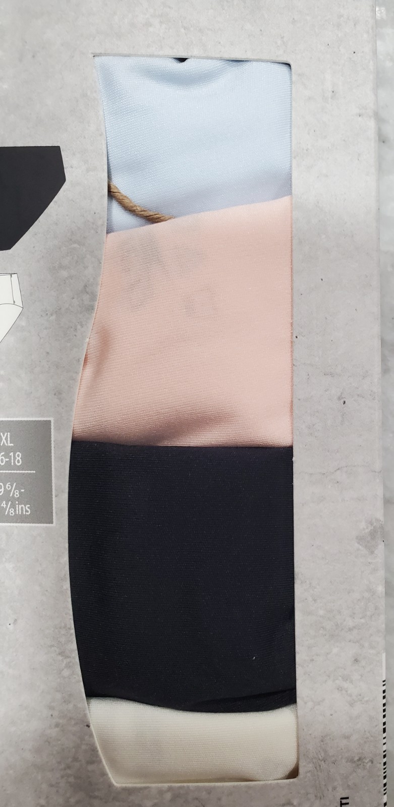 NEW Crane 5 Pack Womens Bikini Premium Underwear L 12-14 no Show Nylon/Spandex