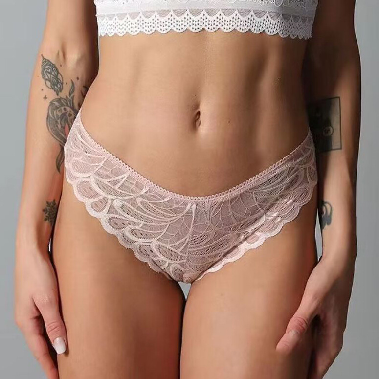 Pack Of 5 Womens Sexy Panties Thong G string Sheer Underwear Lingerie Plus Size
