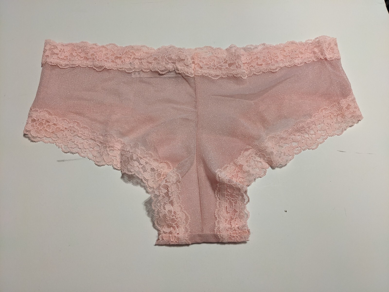 Victoria’s Secret Sequin Posey Mesh Cheekie, 420217, Pretty Blossom, XXLarge