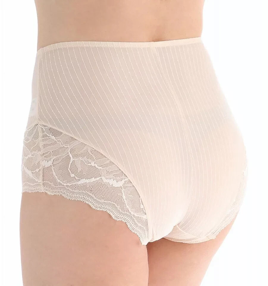 Fantasie Zoe Brief High Waist L 14 16 Soft Beige Lace Knickers Lingerie 9268 New