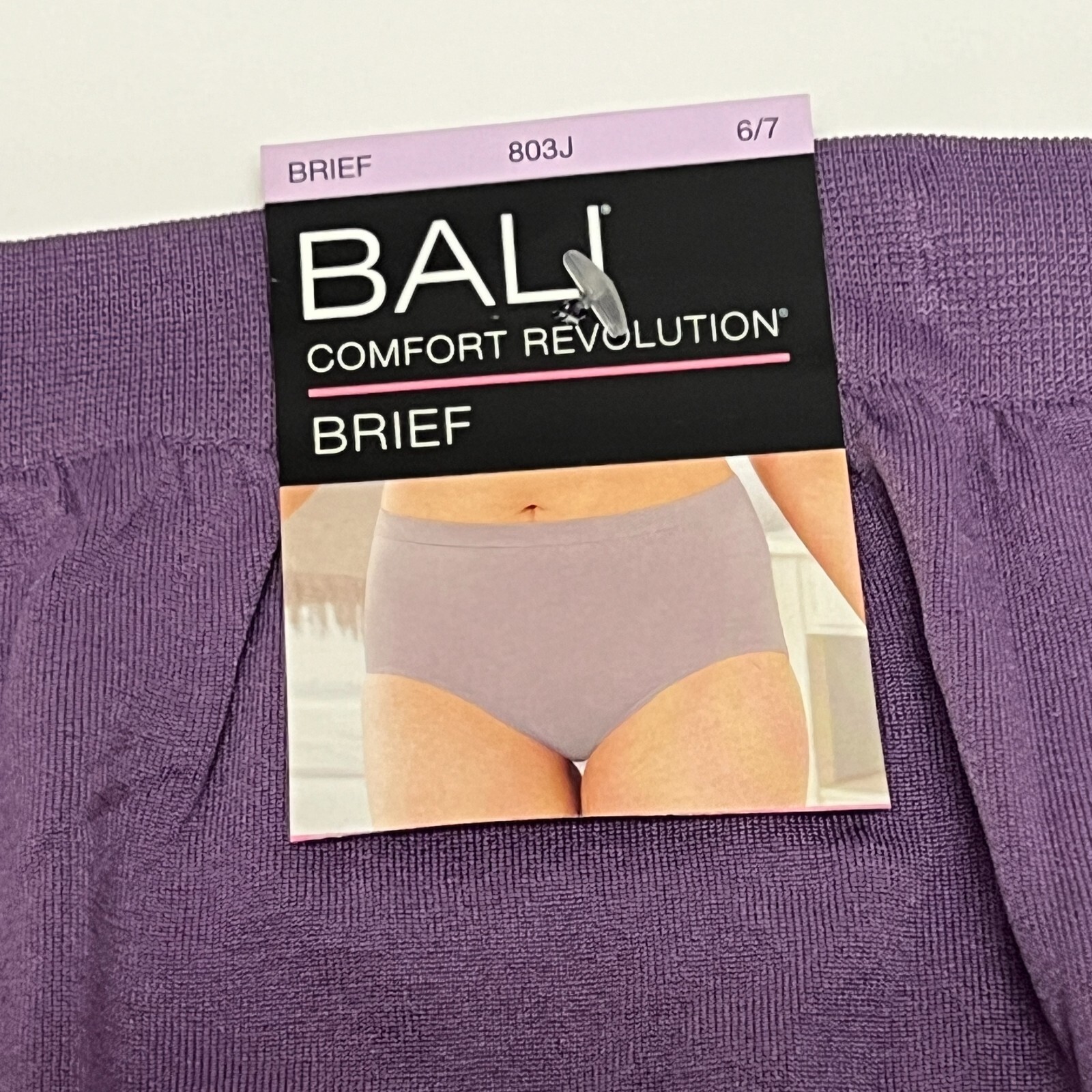 Bali Comfort Revolution Brief Panty Seamless 6/7 NWT 803J 3 PACK