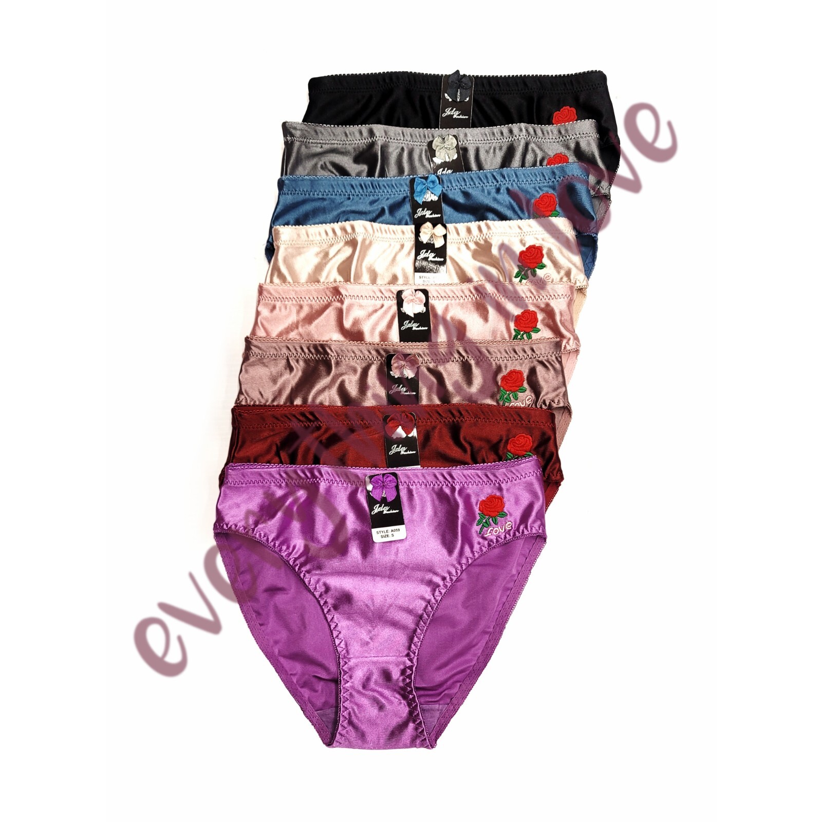 Women High Cut Full Coverage Comfort Satin Shiny Bikini Panty Underwear