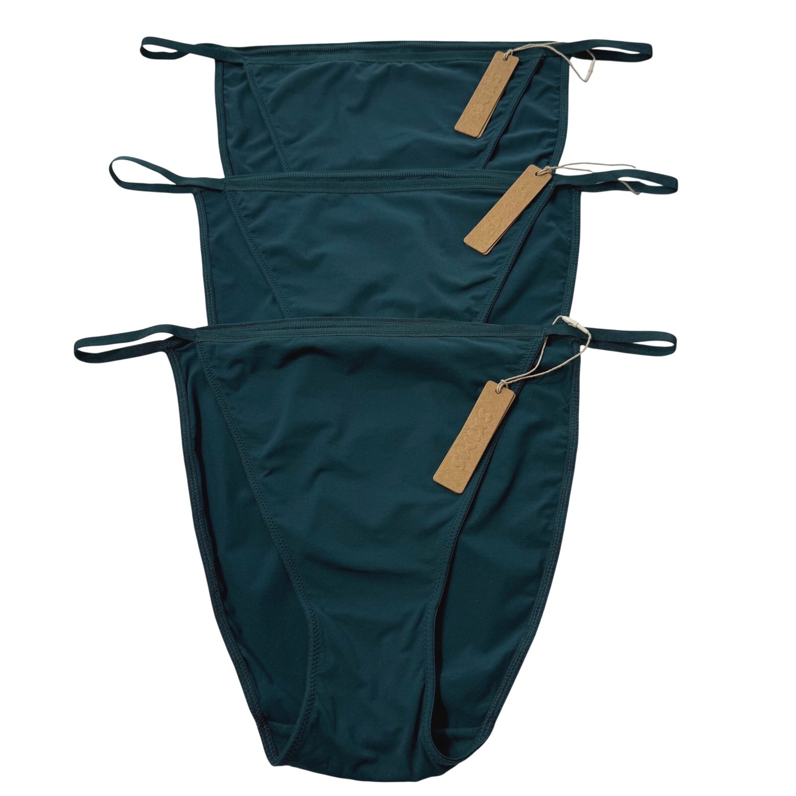 SKIMS Fits Everybody String Bikini Lot of 3 Teal 3X