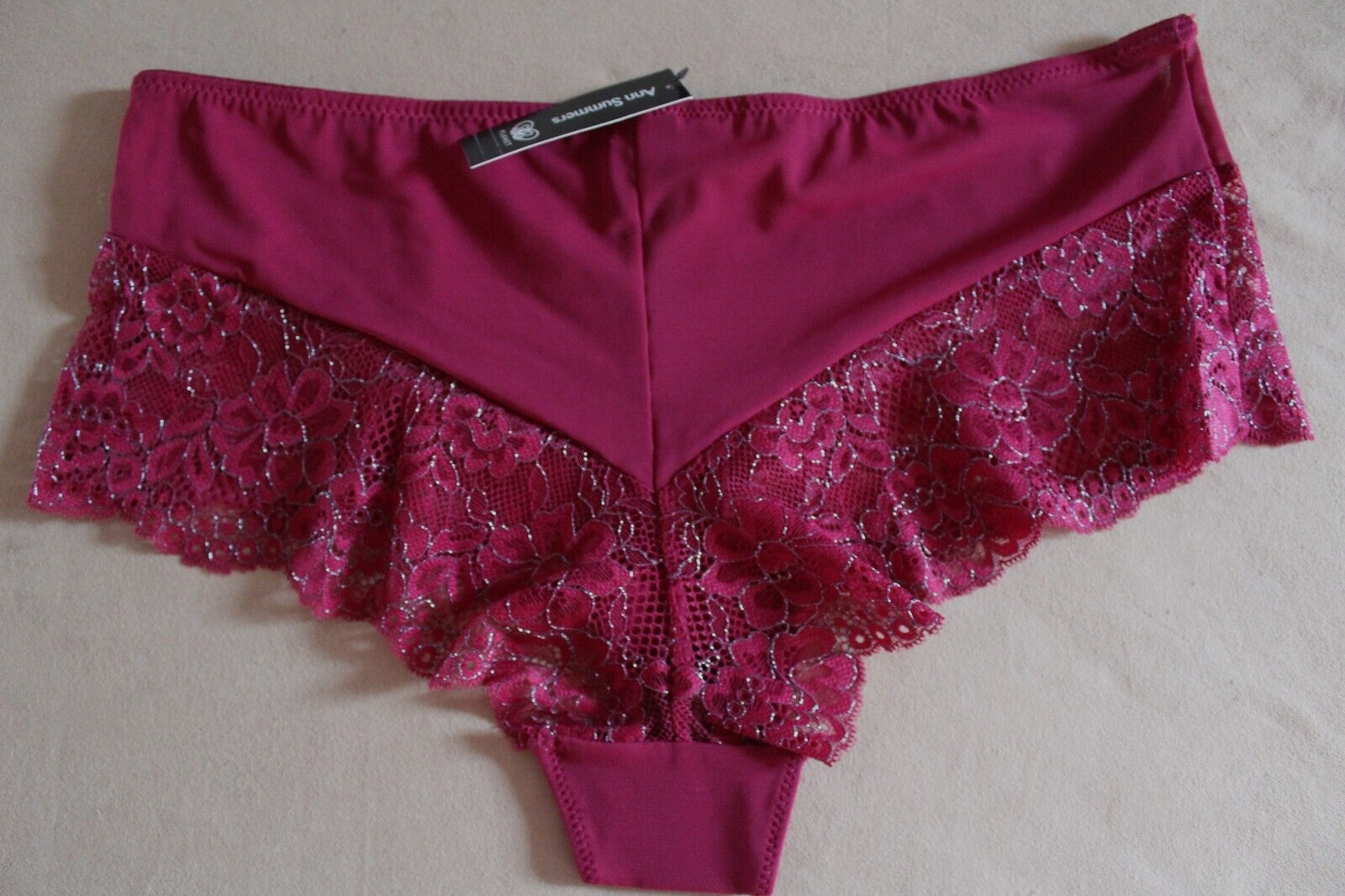 Ann Summers Size 8 Sustainable Knickers New & Tags EU 34 Sexy Lace Planet Short